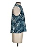 Equipment 100% Silk Teal Sleeveless Silk Top Size XS - photo 4