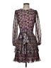 Boden 100% Polyester Paisley Purple Cocktail Dress Size 4 - photo 1