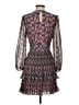 Boden 100% Polyester Paisley Purple Cocktail Dress Size 4 - photo 2