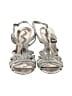 Nina Metallic Silver Sandals Size 7 - photo 2