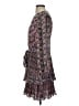 Boden 100% Polyester Paisley Purple Cocktail Dress Size 4 - photo 5
