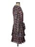 Boden 100% Polyester Paisley Purple Cocktail Dress Size 4 - photo 4