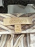 Etcetera Stripes Silver Casual Pants Size 4 - photo 4