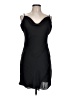 Naked Zebra Solid Black Cocktail Dress Size L - photo 1