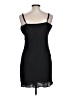 Naked Zebra Solid Black Cocktail Dress Size L - photo 2