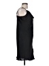 Naked Zebra Solid Black Cocktail Dress Size L - photo 4