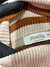 MELLODAY Stripes Brown Turtleneck Sweater Size M - photo 7