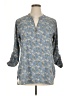 Assorted Brands 100% Polyester Blue 3/4 Sleeve Blouse Size XL - photo 1