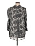 H&M 100% Viscose Animal Print Silver 3/4 Sleeve Blouse Size 12 - photo 1