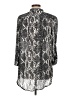 H&M 100% Viscose Animal Print Silver 3/4 Sleeve Blouse Size 12 - photo 2