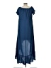 Unbranded 100% Polyester Blue Casual Dress Size L - photo 2