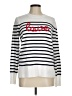 Marled by Reunited Stripes White Pullover Sweater Size M - photo 1