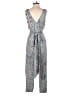 Elevenses 100% Rayon Paisley Gray Jumpsuit Size S - photo 2