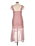 Line & Dot 100% Polyester Hearts Pink Casual Dress Size L - photo 2