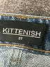 Kittenish 100% Cotton Blue Denim Shorts Size 27 waist - photo 3