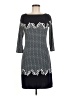 Max Studio Argyle Gray Casual Dress Size M - photo 1