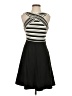 Maeve Stripes Black Cocktail Dress Size 2 - photo 1