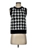 Evereve Houndstooth Black Sweater Vest Size XS - photo 1