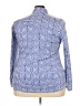 Tango Mango Blue Long Sleeve Blouse Size XXL - photo 2