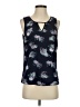 Market and Spruce 100% Polyester Blue Sleeveless Blouse Size S - photo 1