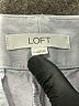 Ann Taylor LOFT Solid Silver Cargo Shorts Size 4 - photo 3