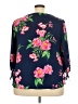 Talbots 100% Polyester Blue 3/4 Sleeve Blouse Size 2X - photo 2