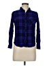 Rails 100% Rayon Plaid Purple Long Sleeve Button-Down Shirt Size M - photo 1