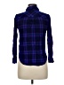 Rails 100% Rayon Plaid Purple Long Sleeve Button-Down Shirt Size M - photo 2