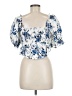 Sienna Sky Blue Short Sleeve Blouse Size M - photo 2