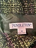 Pendleton Tweed Green Coat Size 12 Petite - photo 6