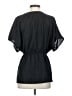 Gap 100% Polyester Black Short Sleeve Blouse Size S - photo 2