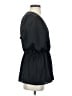 Gap 100% Polyester Black Short Sleeve Blouse Size S - photo 4