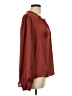 DKNY 100% Polyester Burgundy Long Sleeve Blouse Size L - photo 4