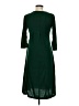 Unbranded Solid Green Casual Dress Size M - photo 2