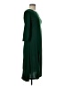 Unbranded Solid Green Casual Dress Size M - photo 4
