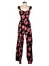 B.O.G Collective 100% Polyester Hearts Red Jumpsuit Size S - photo 1