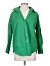 Zara Green Long Sleeve Button-Down Shirt Size XS - photo 1