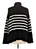 Gap Stripes Black Turtleneck Sweater Size M - photo 2