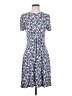 Boden Print Blue Casual Dress Size 4 - photo 1