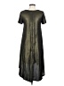Lularoe Metallic Green Casual Dress Size XS - photo 2