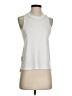Nike 100% Polyester White Active Tank Size S - photo 1