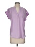 Cynthia Steffe 100% Polyester Purple Short Sleeve Blouse Size XS - photo 1