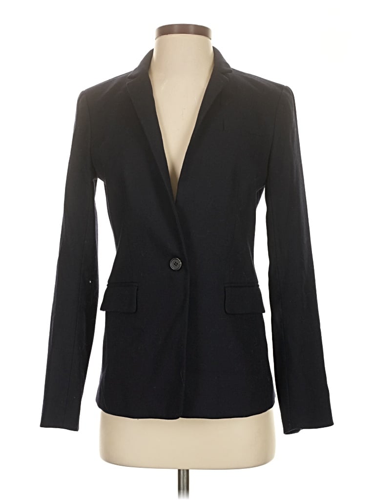 Pre-owned Jcrew Wool Blazer Jacket In Black