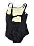 Lands' End Stripes Black One Piece Swimsuit Size 10 - photo 2