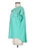 Daytrip Teal Short Sleeve Blouse Size M - photo 5
