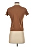 FRAME 100% Cotton Brown Short Sleeve Turtleneck Size XXS - photo 2