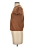 FRAME 100% Cotton Brown Short Sleeve Turtleneck Size XXS - photo 5