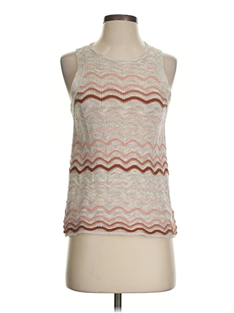 Pre-owned Splendid Sleeveless Top Silver Halter Neckline Tops
