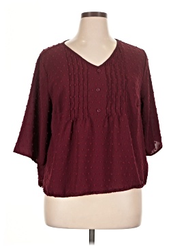 Emery Rose 3/4 Sleeve Blouse
