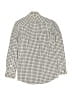 Nordstrom 100% Cotton Checkered-gingham Ivory Long Sleeve Button-Down Shirt Size 10 - photo 2